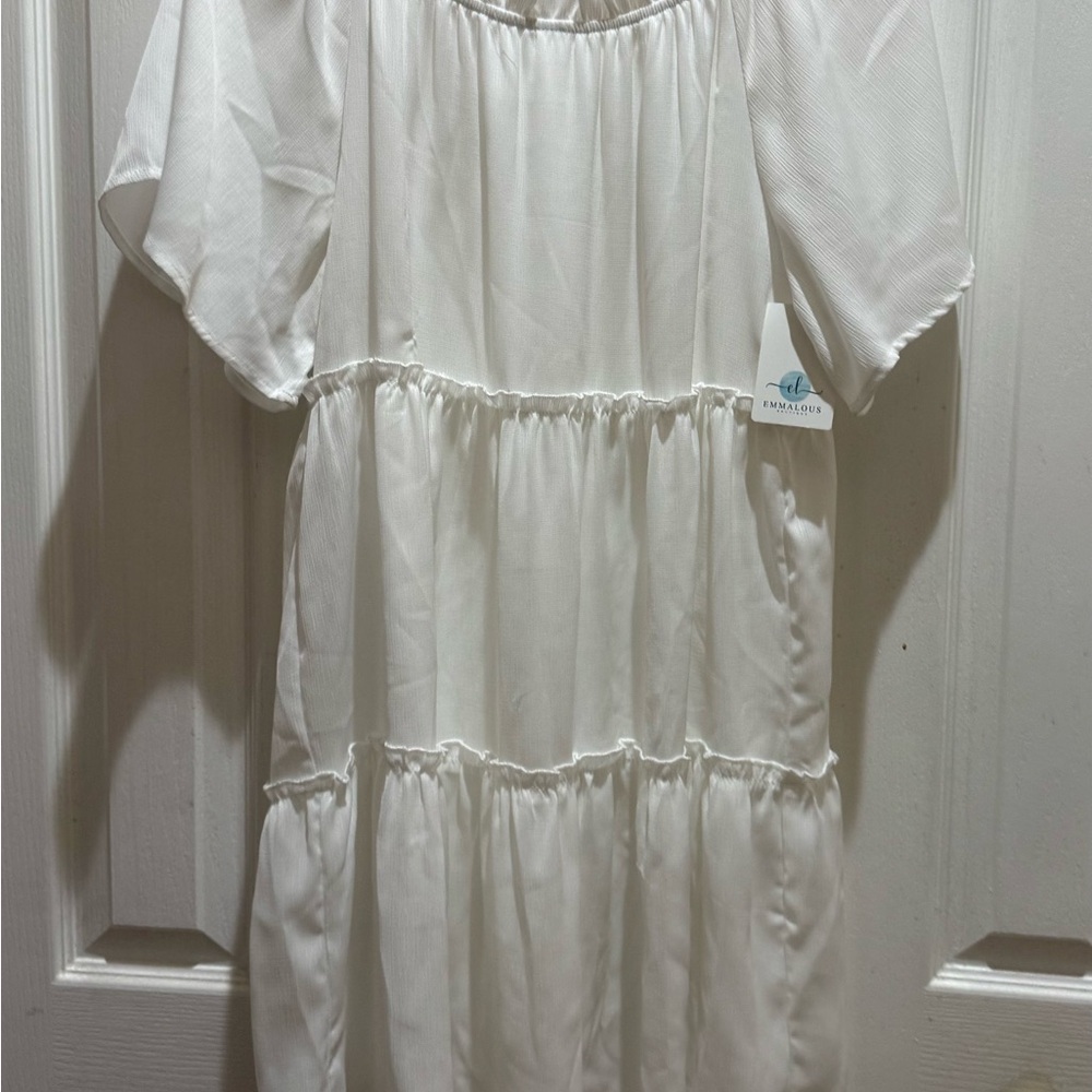White Tiered Dress
